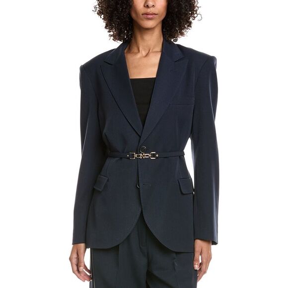 Generation Love Womens  Martine Suiting Blazer, Blue - Picture 1 of 3